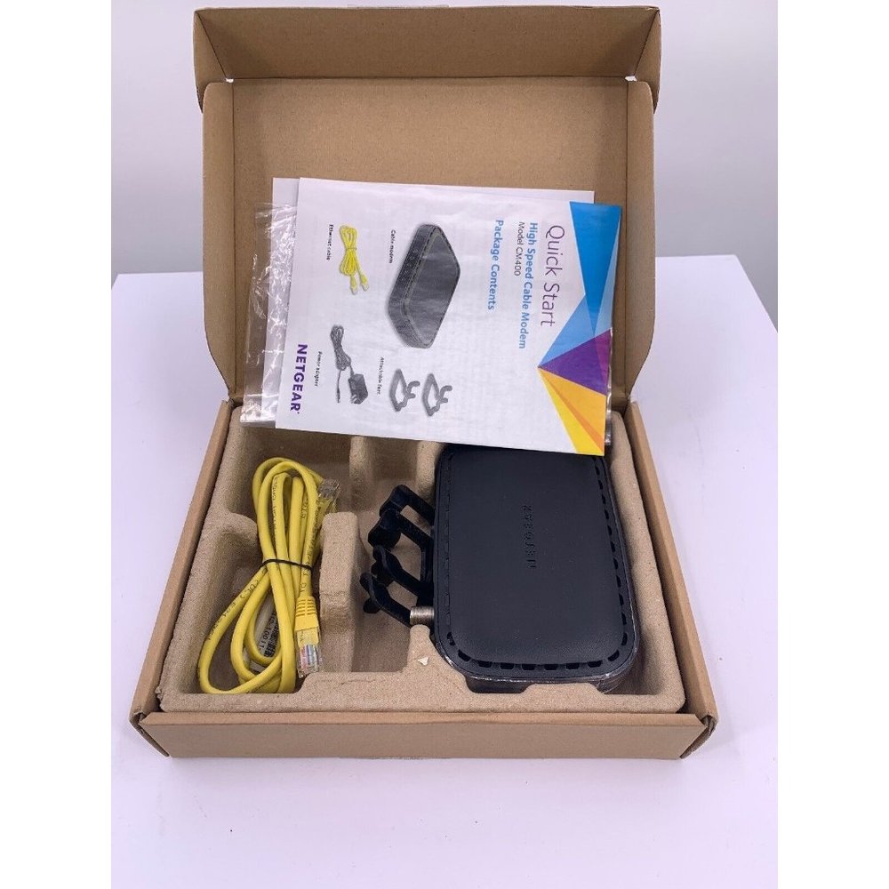 NETGEAR Cable Modem CM400 For Cable Plans Up to 100 Mbps DOCSIS 3.0 (b-1)